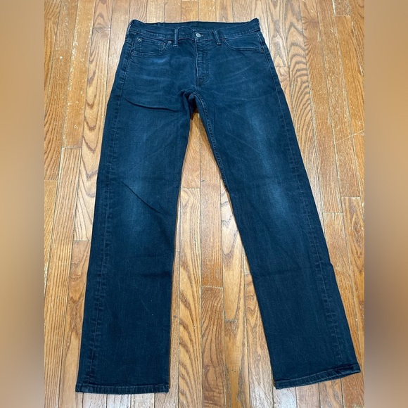 Levi's Men's Deep Indigo Straight Jeans - Picture 1 of 15